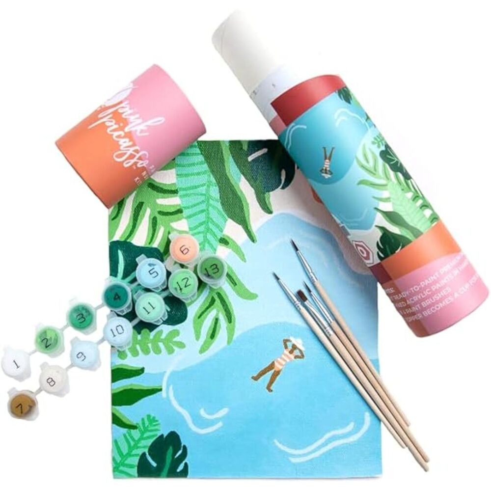 Pink Picasso Paint by Numbers Kits, 8x10 Tropic Like It's Hot